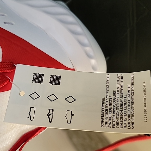 Adidas Men's Icon V Bounce Iced Out Baseball Red and White Cleats, Size 7-1/2 - Picture 5 of 15